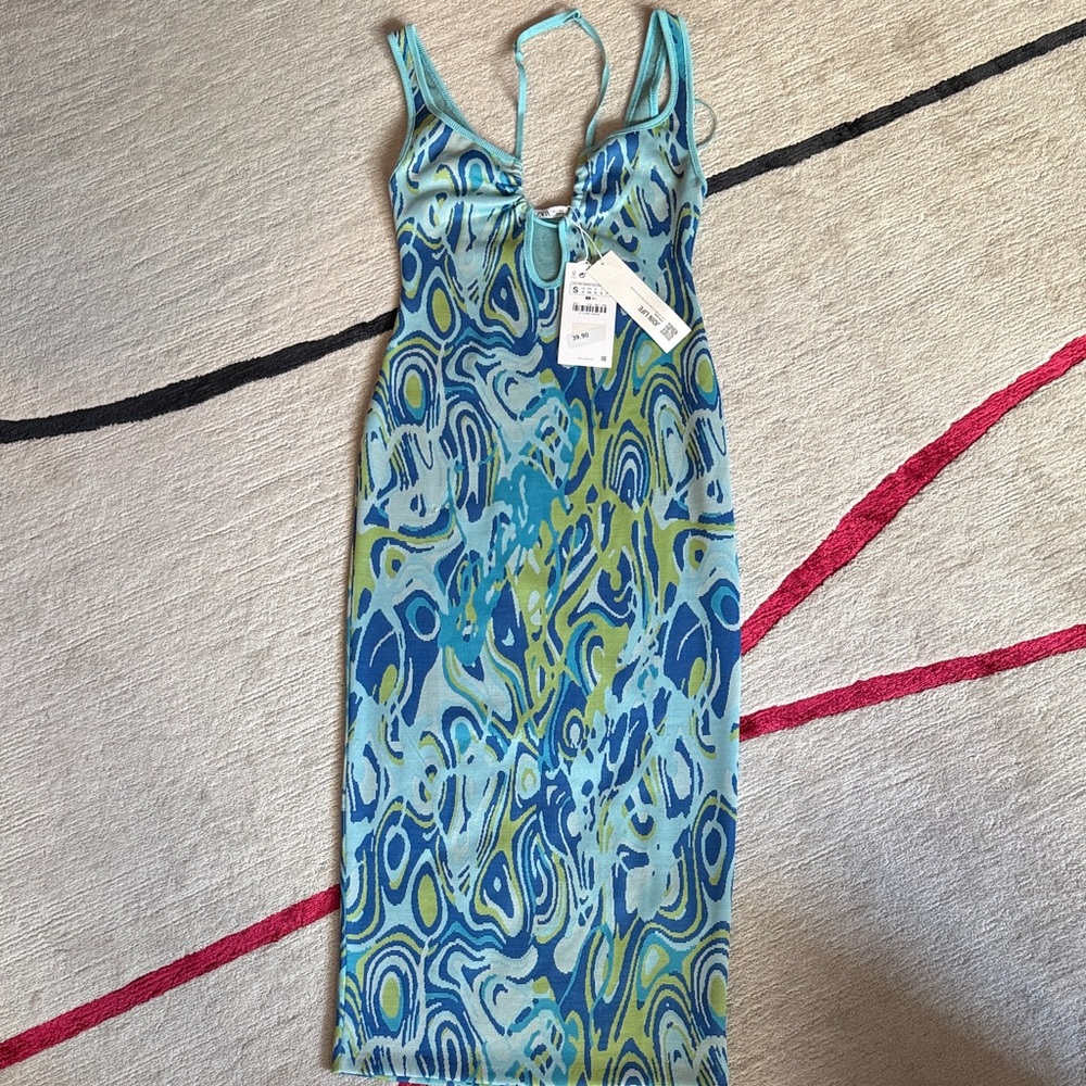 Zara Multicolor Patterned Dress